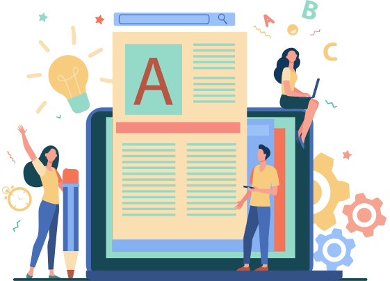 the image is content writing template