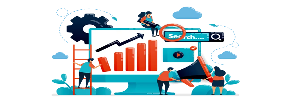 SEO services in Surat - A group of individuals collaborating on marketing solutions.